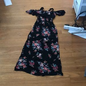 A long, flowered dress